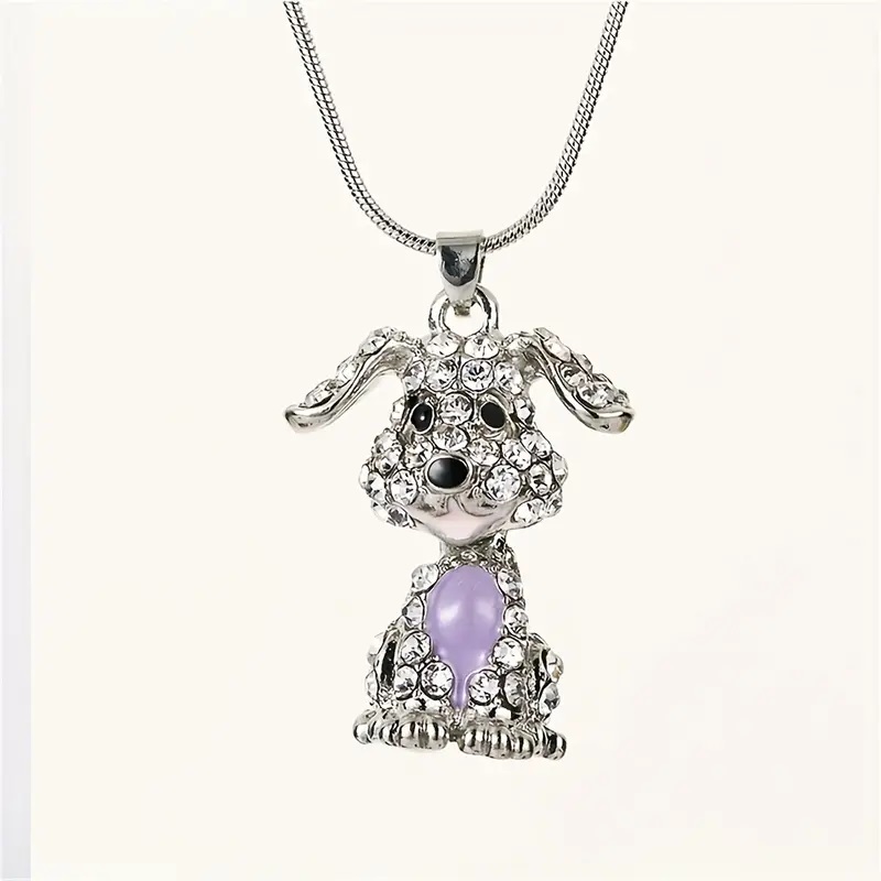 Girls puppy dog necklace