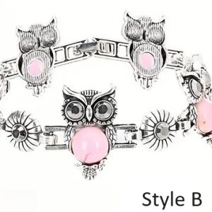 Owl bracelet Pink Style B