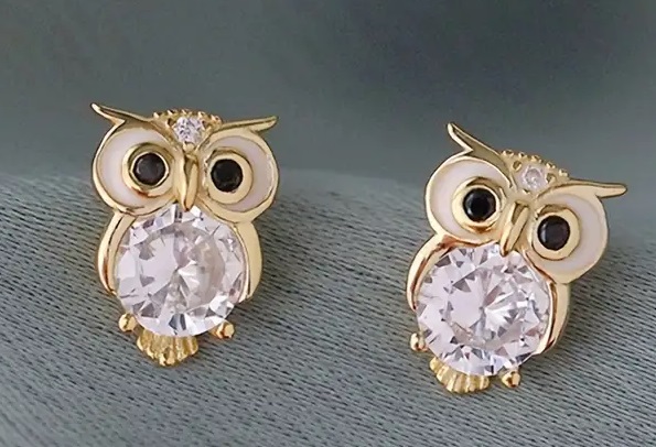 Elegant Exquisite Rhinestone Owl Earrings - Image 7