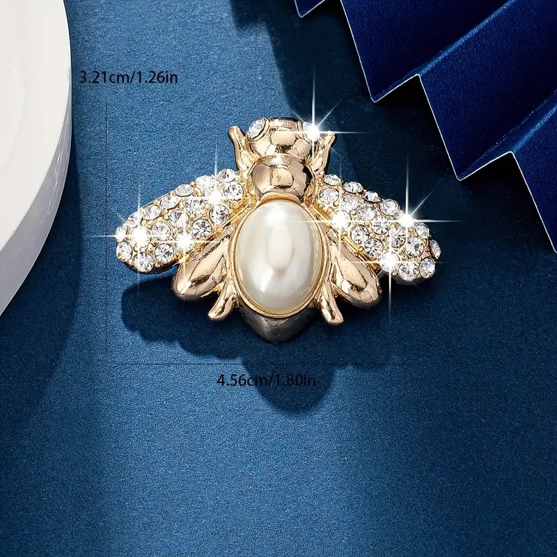 Rhinestone Alloy Bee Brooch - Image 10