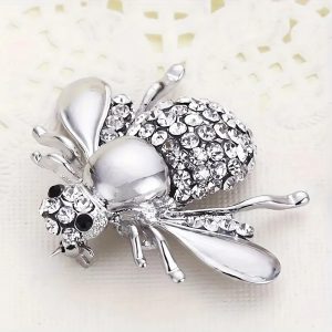 Rhinestone Bee Broach