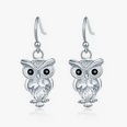 Elegant Exquisite Rhinestone Owl Earrings - Image 3