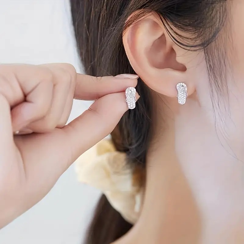 Slipper Zircon Earrings - Image 8