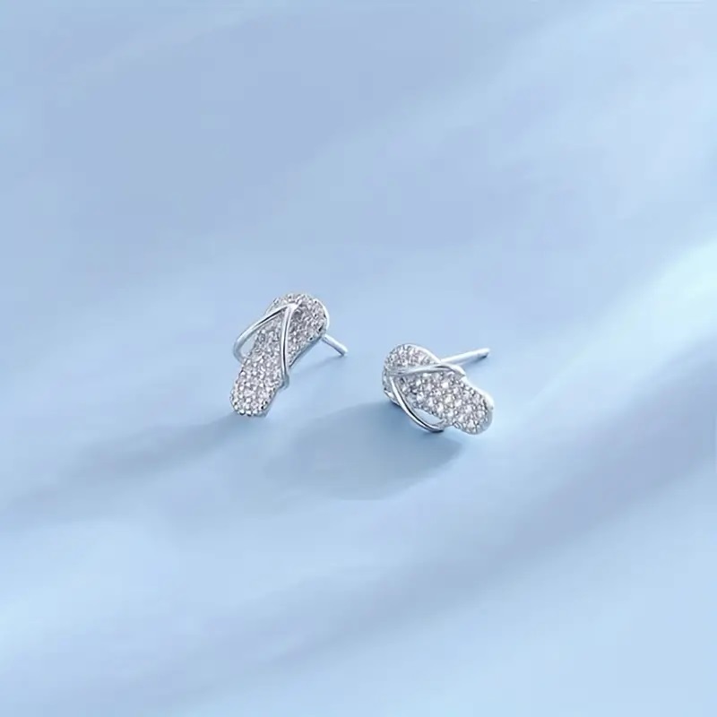 Slipper Zircon Earrings - Image 9