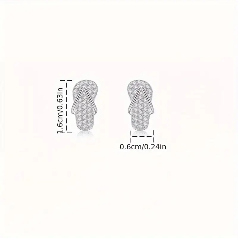 Slipper Zircon Earrings - Image 5
