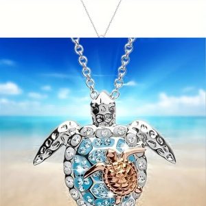 Turtle Necklace with gold