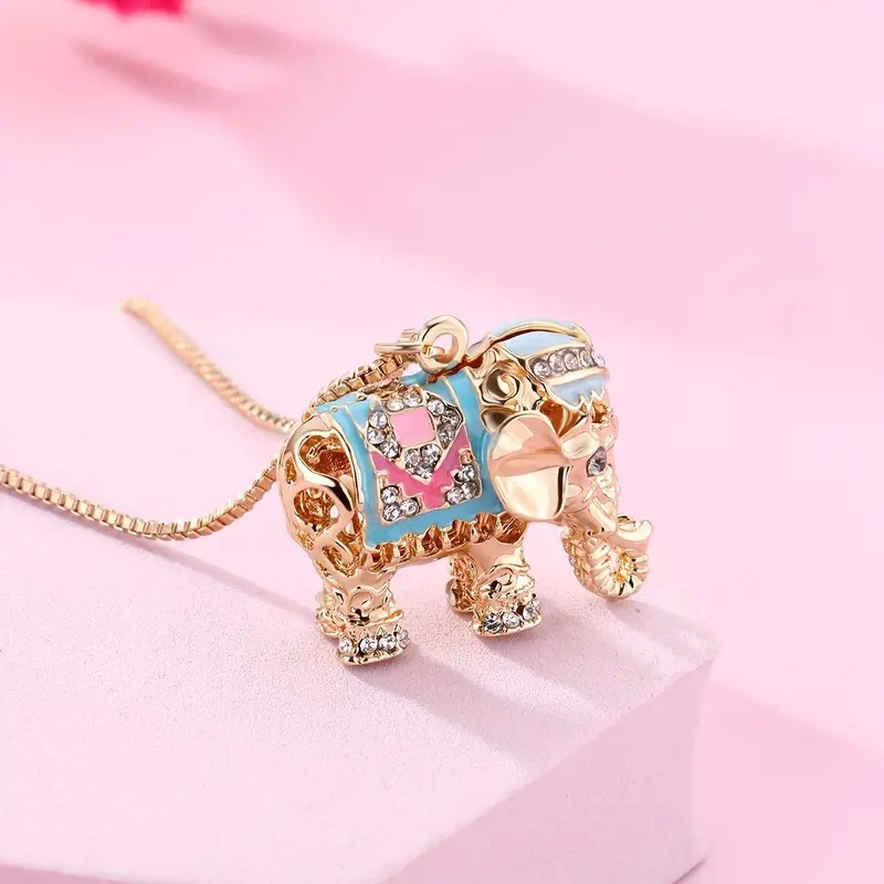 ancient silver elephant necklace
