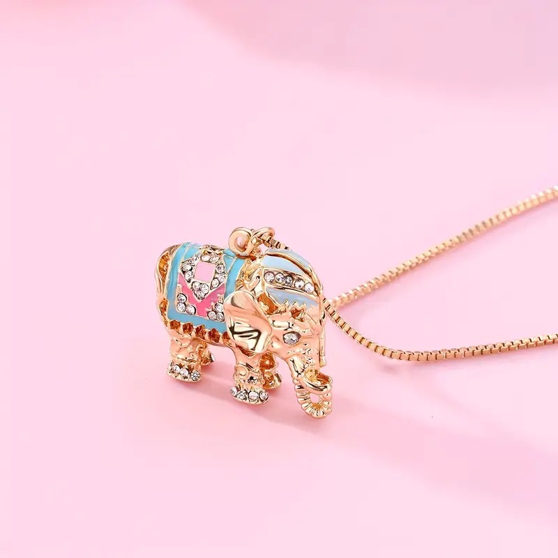 ancient silver elephant necklace