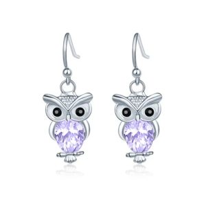 Elegant Exquisite Rhinestone Owl Earrings