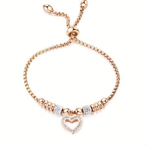 Titanium Steel Love Zircon Women's Bracelet