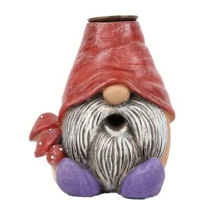 Red Hat Earthy Sandalwood Aromatherapy incense burner with Elf Figurine
