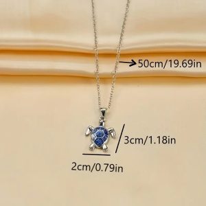 simple sea turtle necklace