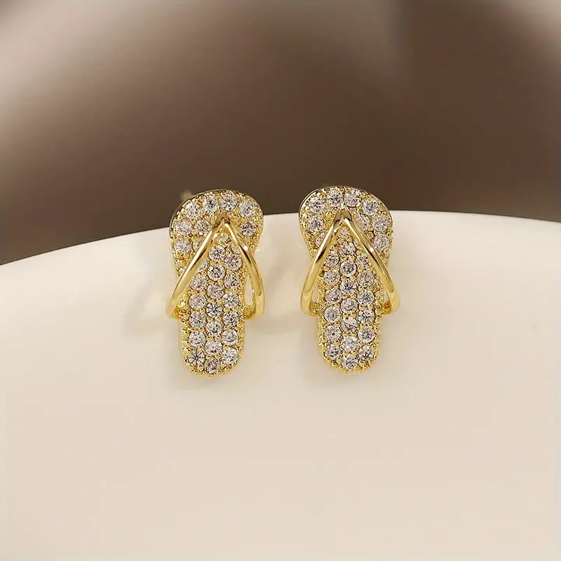 Slipper Zircon Earrings - Image 10