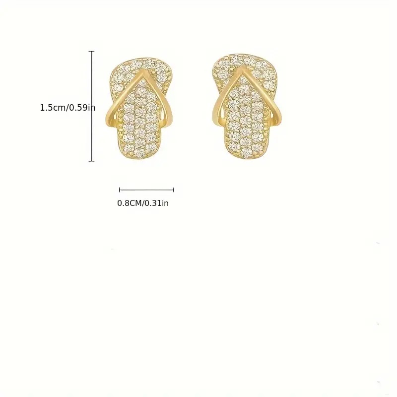 Slipper Zircon Earrings - Image 12