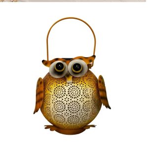 Solar Hanging Lights, Owl Shaped Lanterns, Outdoor Garden Courtyard Lawn Decorative Landscape Lights