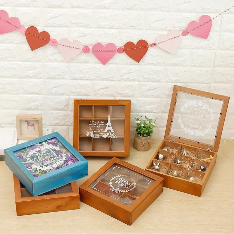 rustic wooden organizer