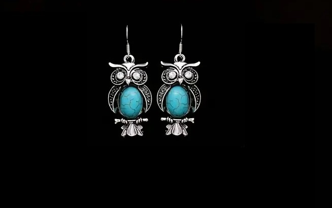 vintage owl earrings style a