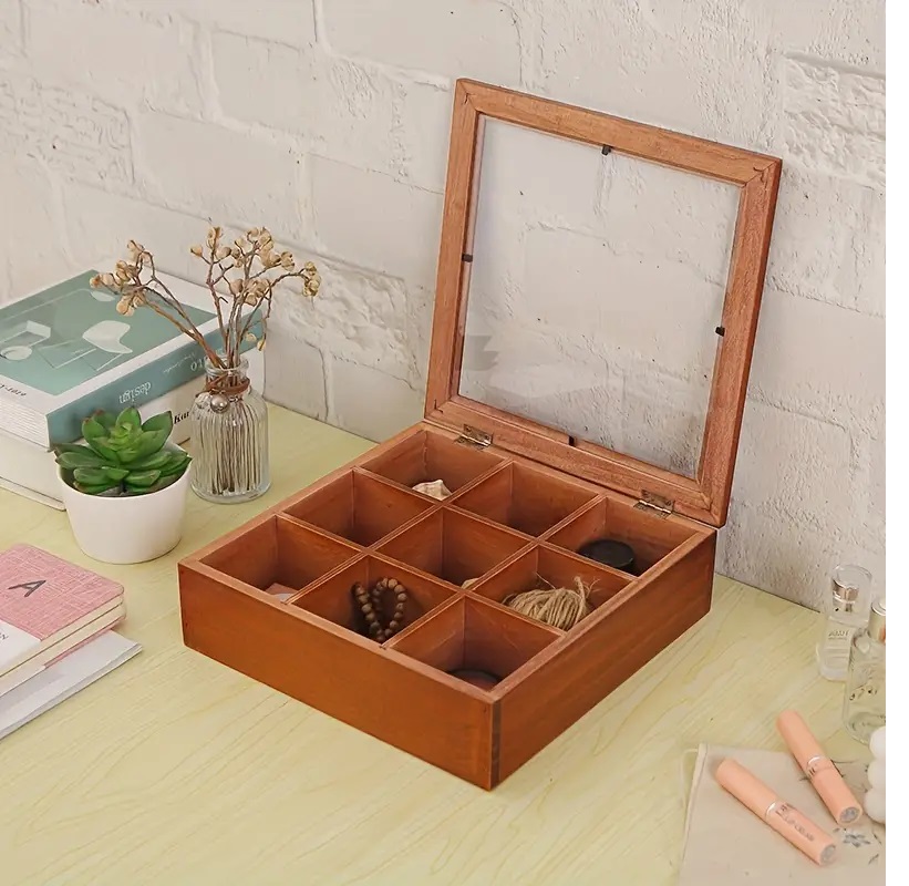 wooden desk organizer