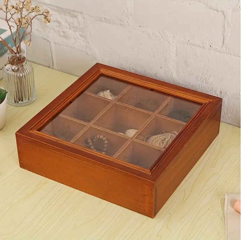 wooden desk organizer