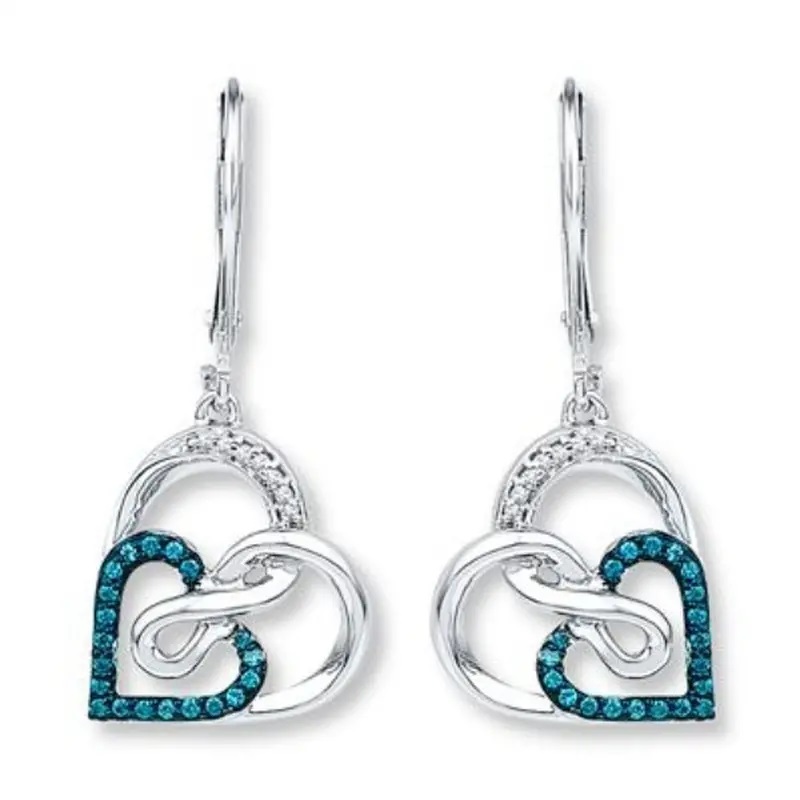 antique heart earrings