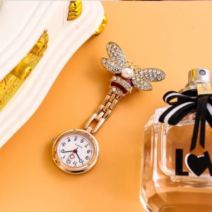 bee nurse brooch watch