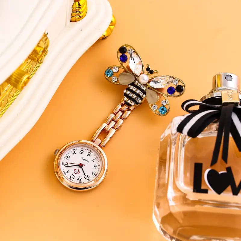 bee nurse brooch watch