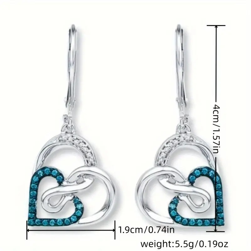 Antique Metal Hand Carved Heart Earrings