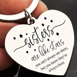Sister Keychain Keyring
