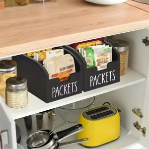 rustic wooden spice rack organizer