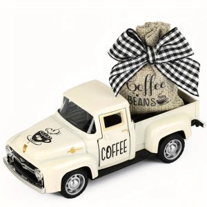 Vintage white pickup truck