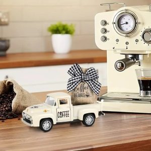Vintage white pickup truck