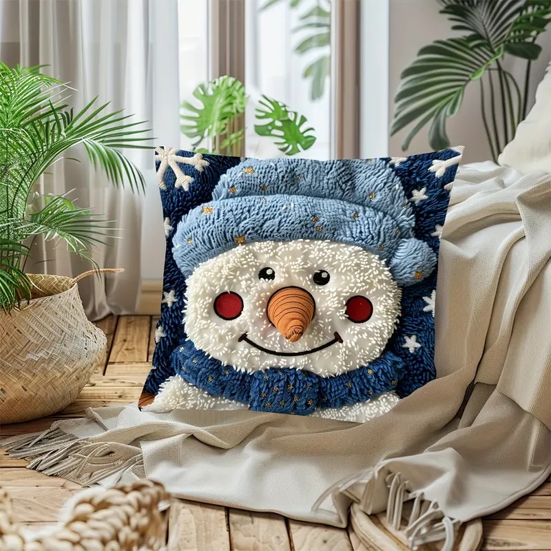 Polychrome snowman cover