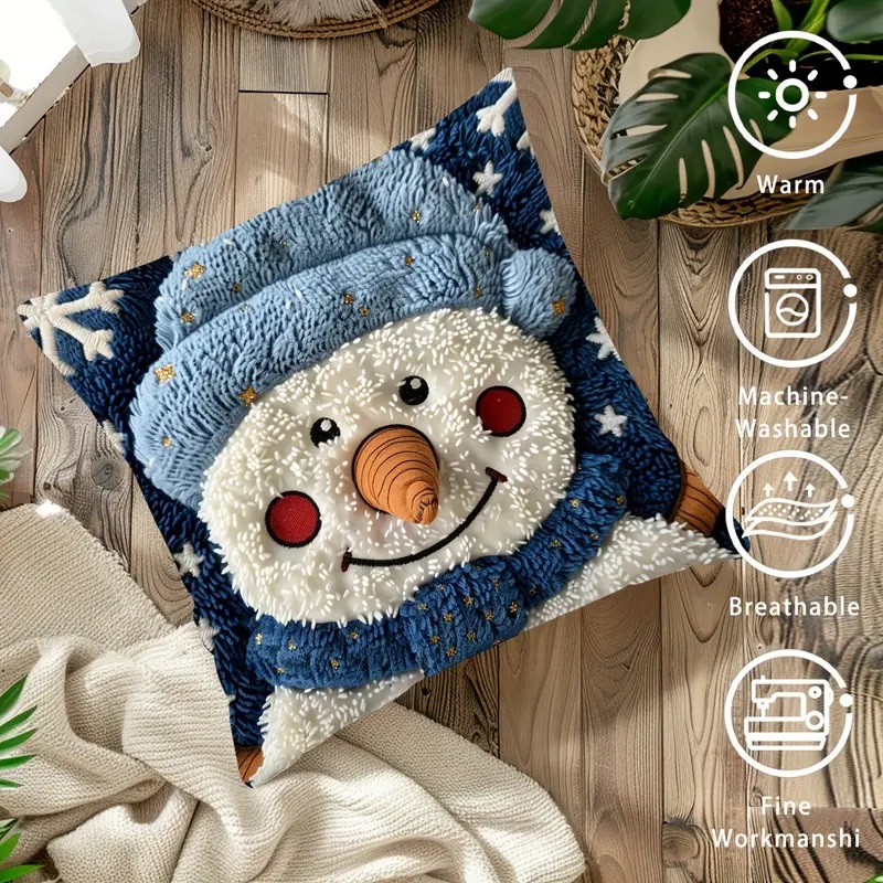 Polychrome snowman cover