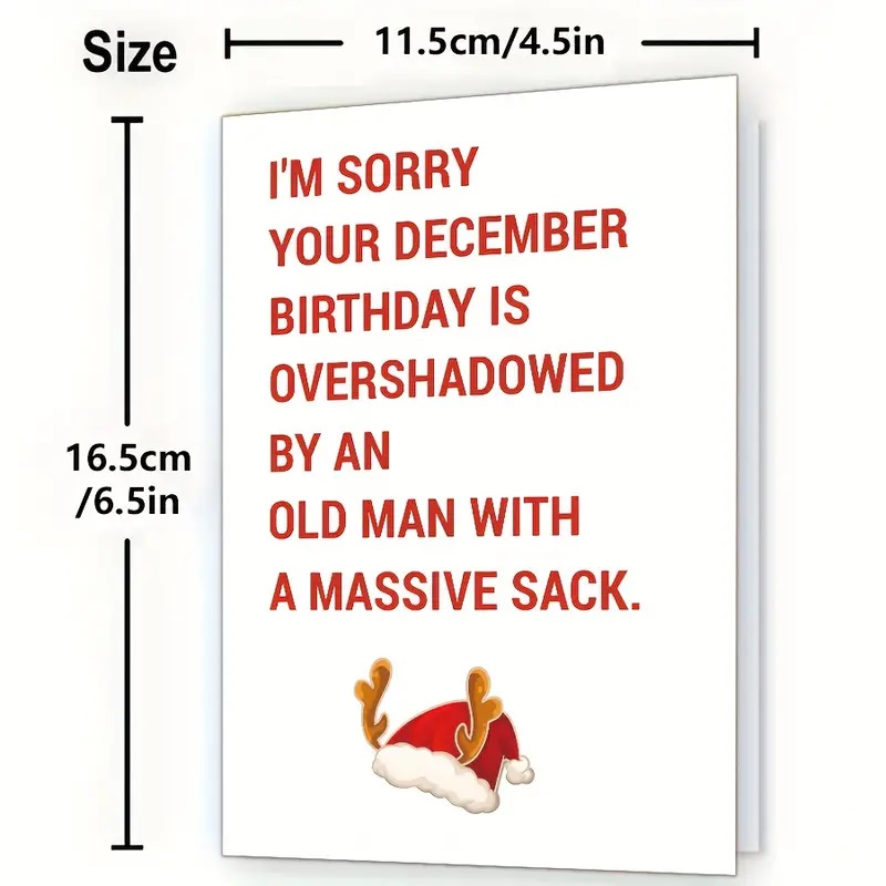 brithday christmas card