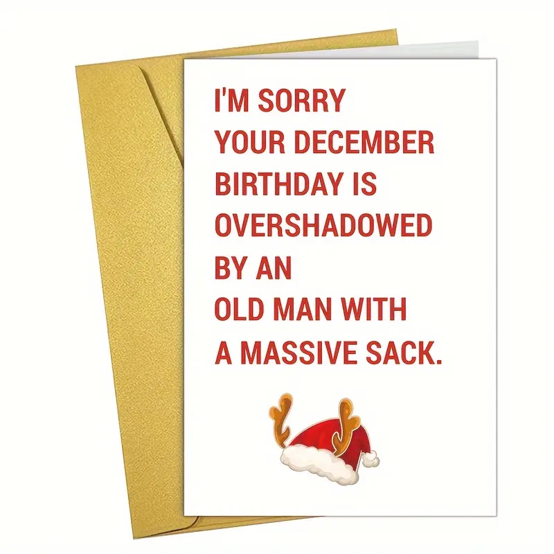 brithday christmas card