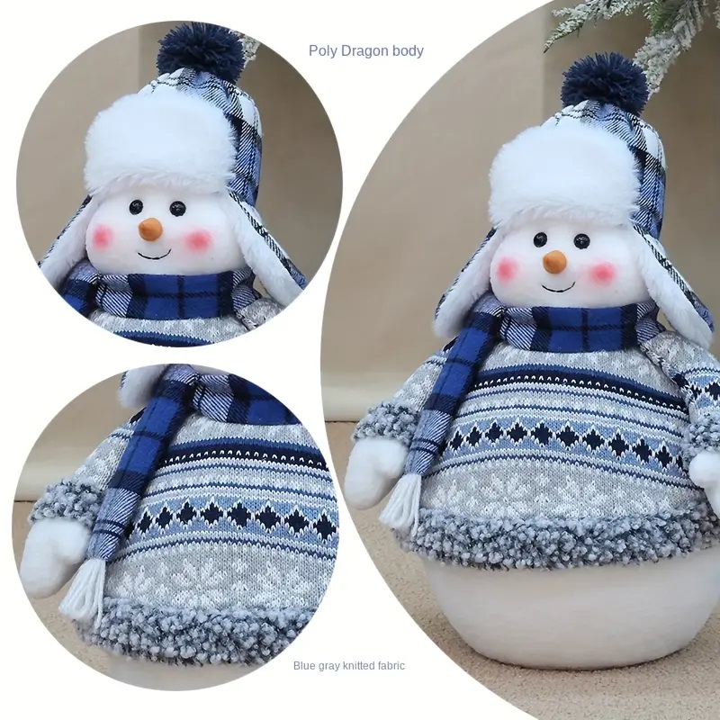 charming blue snowman