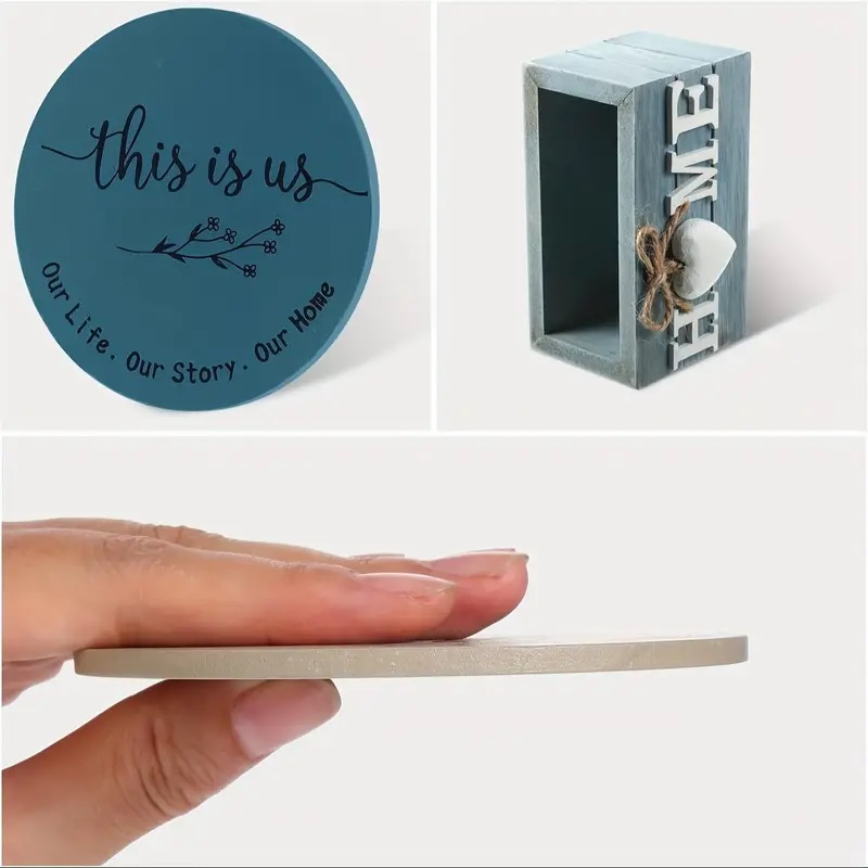 rustic coaster set