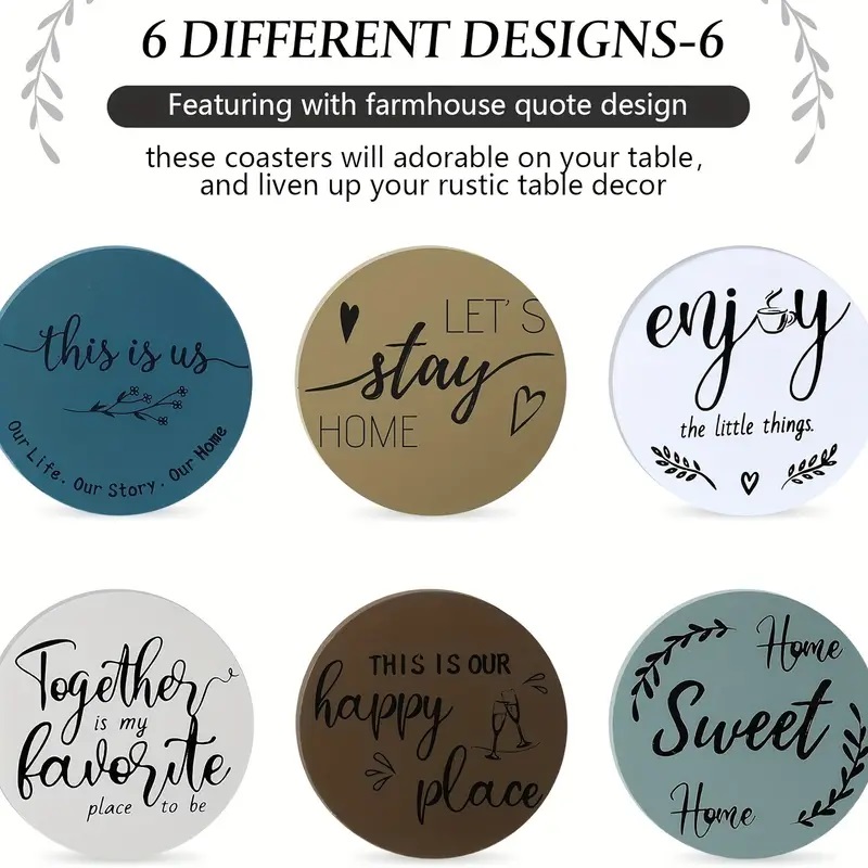 rustic coaster set