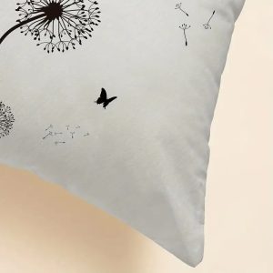 dandelion pattern pillow cover