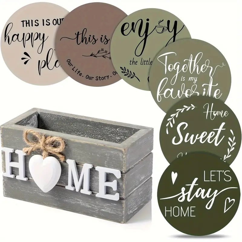 rustic coaster set