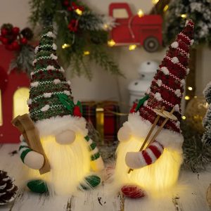 Rustic Knitted Light Gnome