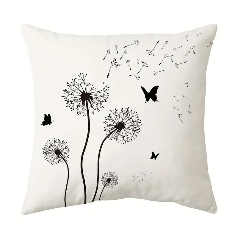 Dandelion Throw Pillow Cover