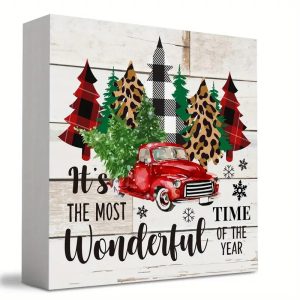 Rustic Wooden Merry Christmas Sign