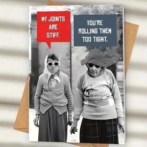 Funny Creative Birthday Card for Seniors