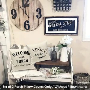 welcome to our porch pillow covers