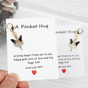 pocket hug inspirational key chain