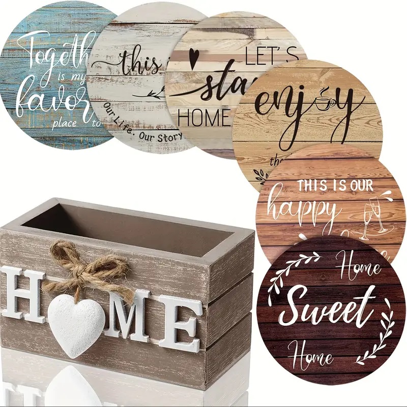 rustic coaster set