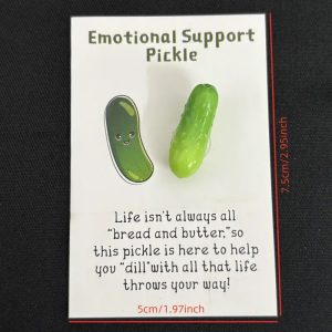 emotional support pickle inspirational card