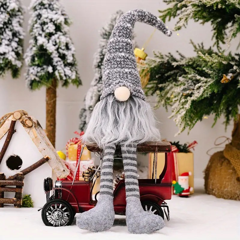 needle xmas gnome grey