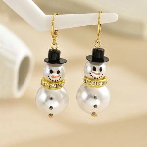 Fashion Snowman Drop Earrings